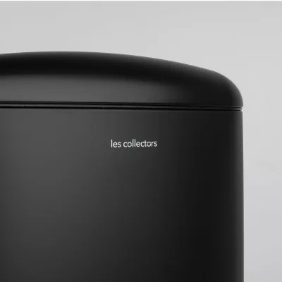 Les Collectors Tret-Mülleimer N°867 / Edelstahl / schwarz, 40 L / herausnehmbarer Inneneimer/ rechteckig