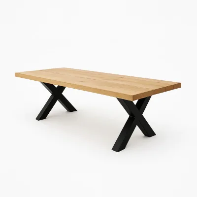TRL Handmade Furniture Esstisch Braun 100x76x220 cm
