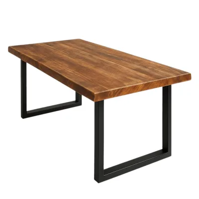 TRL Handmade Furniture Esstisch Braun 80x76x300 cm