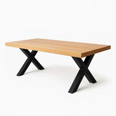 TRL Handmade Furniture Esstisch Eiche 100x77x220 cm