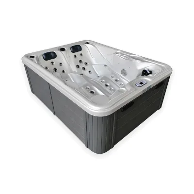 Tronitechnik® Outdoor Whirlpool, 2 Personen, aus Sanitäracryl, winterfest isoliert, Joyonway Spa inkl. Thermoabdeckung