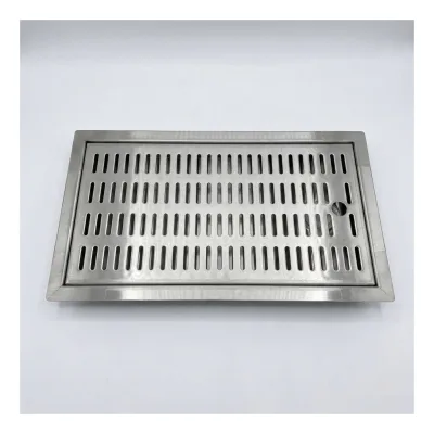 Tropfblech, Abtropfblech, Tropfschale - CNS zum Einlassen, 480 x 313 mm