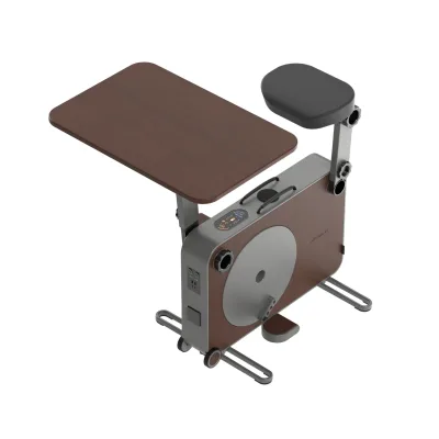 Tukas EV Großer Schreibtisch für HR Bank: 69x45 cm, Cocoa Brown