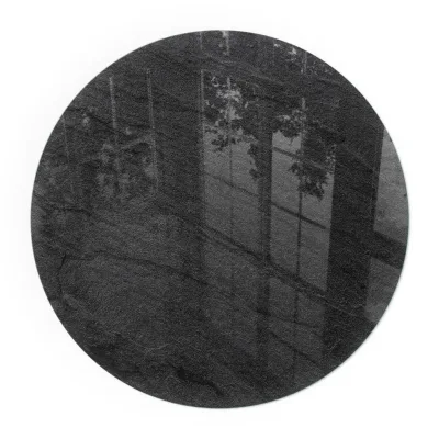 Tulup Glasplatte Schwarz 50x50x0.4 cm