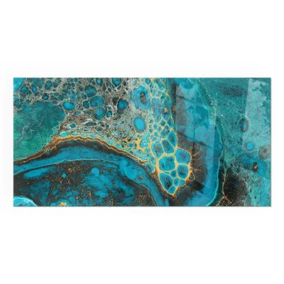 Tulup Glasplatte Türkis 120x60x0.4 cm