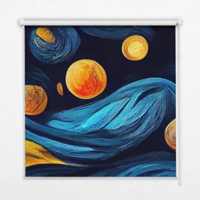 Tulup Innenrollo Dunkelblau 70x140x0.5 cm
