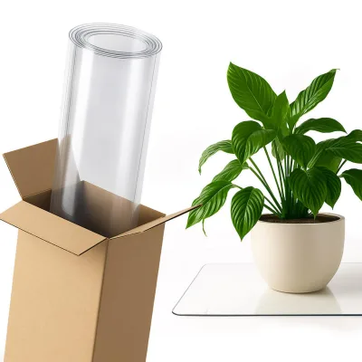 Tulup Schutzunterlage Transparent 100x140x0.2 cm