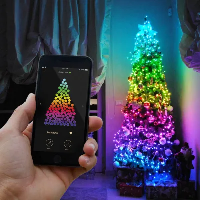Twinkly LED Lichterkette 'Strings', bunt, 400 LEDs, Länge ca. 32 m