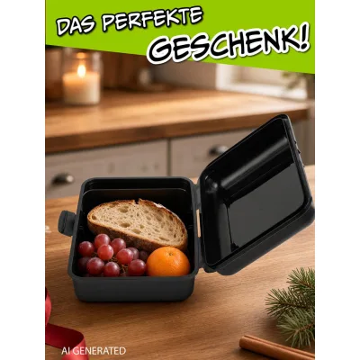 United Labels Brotdose Schwarz 17.5x6.9x12.8 cm