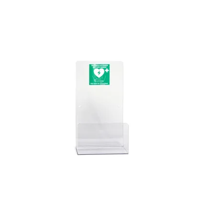 Universelle AED-Wandhalterung Größe L aus Acrylglas für innen