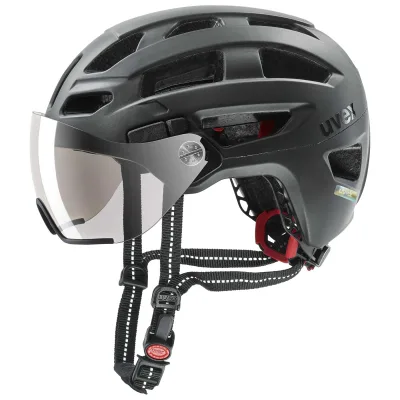 Uvex finale visor, Fahrradhelm, schwarz