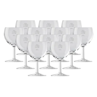 Van Well Weingläser geeicht Ballon Profi 0,1 l + 0,2 l 12er Set