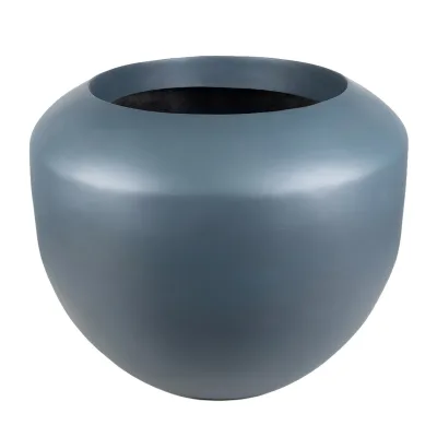 Vazo Übertopf 'Mia', anthrazit, ca. Ø 67 x H 56 cm