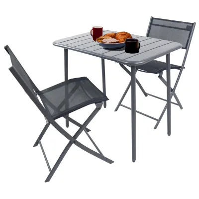 Gardenson Balkonset Schwarz, Türkis