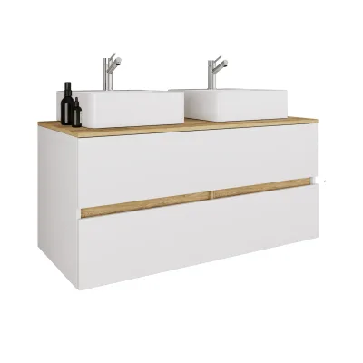 Mid.you Badezimmer Cosila Anthrazit, Honigeiche 111 cm