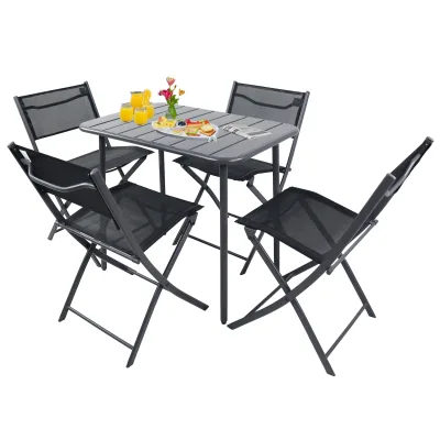 Gardenson Gartentischgruppe Schwarz