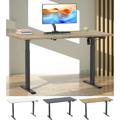 Mid.you Schreibtisch Schwarz, Weiß 50x71x110 cm