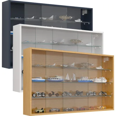 Mid.you Hängevitrine Drivalo Honigeiche 100x60x15 cm