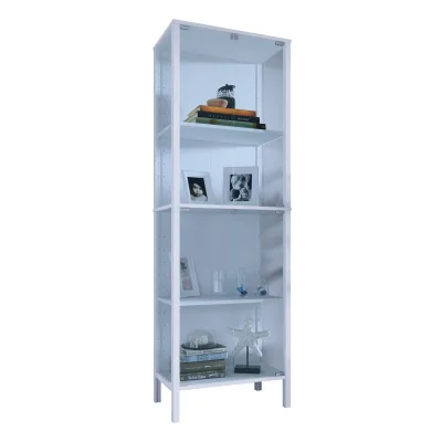 Livetastic Vitrine Klar, Honigeiche 60x178x35 cm