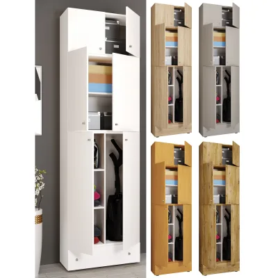 Mid.you Mehrzweckschrank Grau 70x240x39 cm