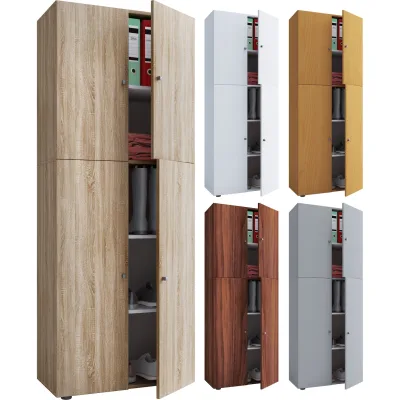 Mid.you Kleiderschrank Lona Honigeiche, Anthrazit 70x182x39 cm