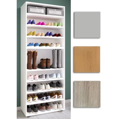 Mid.you Schuhregal Sonoma Eiche 70x183x37 cm