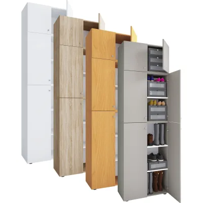 Mid.you Schuhschrank Sonoma Eiche 70x223x39 cm