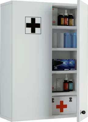 VCM Medizinschrank "Medasa XL" Weiß