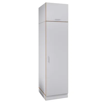 Mid.you Wäscheschrank Rislo Anthrazit, Honigeiche 50x200x60 cm