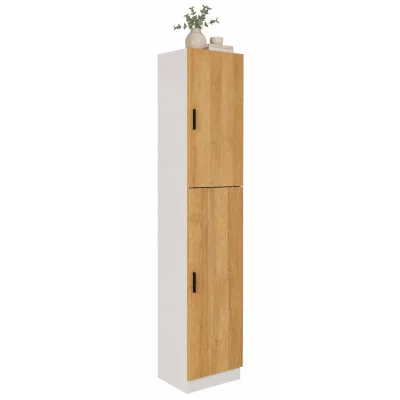 Mid.you Aktenschrank Honigeiche, Anthrazit 38x183x32 cm