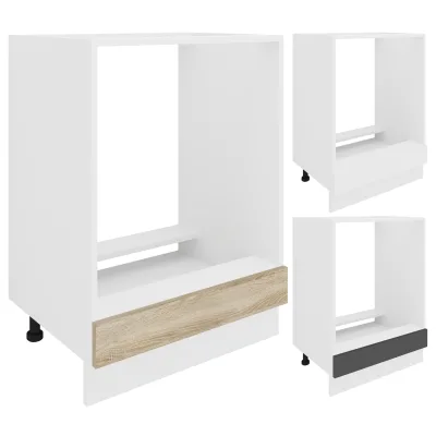 VCM Ofenschrank   Maße ca. H. 82 x B. 60 x. T. 46 cm   Herdumbauschrank   verstellbare Füße   Backofenschrank Esilo