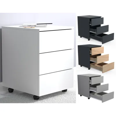 Mid.you Rollcontainer Anthrazit 39x55x45 cm