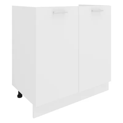 VCM Spülunterschrank   Maße ca. H. 82 x B. 80 x. T. 46 cm   Unterschrank mit zwei Drehtüren   Küchenmöbel – Esilo