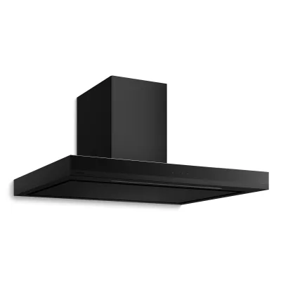 Velaire Dunstabzugshaube   Edel, minimalistisch, kraftvoll   Energieklasse A++   595 m³/h   90 cm Schwarz
