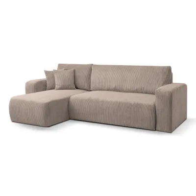 Venasi Möbel Ecksofa Braun 244x142 cm