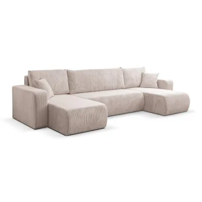 Venasi Möbel Wohnlandschaft Beige 312x83x142 cm