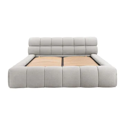 Vente-Unique Bett Hellgrau 180x200 cm