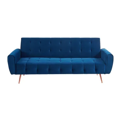 Vente-Unique Schlafsofa Blau 209x83x83 cm
