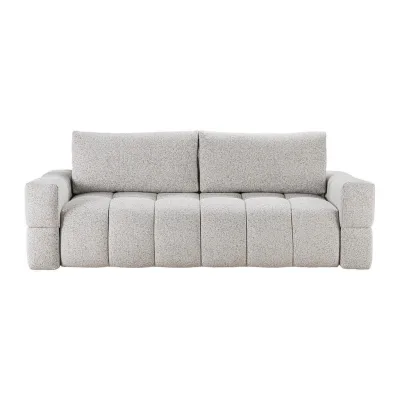 Vente-Unique Schlafsofa Hellgrau 252x107x107 cm