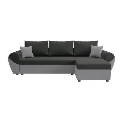 Vente-Unique Schlafsofa Schwarz 265x80x139 cm