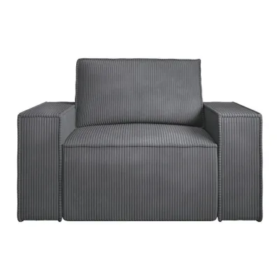 Vente-Unique Sessel Anthrazit 120x85x86 cm