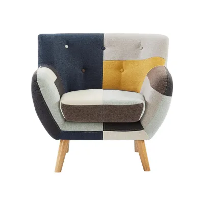 Vente-Unique Sessel Mehrfarbig 88x81x80.5 cm