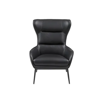 Vente-Unique Sessel Schwarz 69x95x95 cm