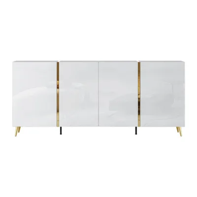 Vente-Unique Sideboard Weiß 199.3x87x41 cm