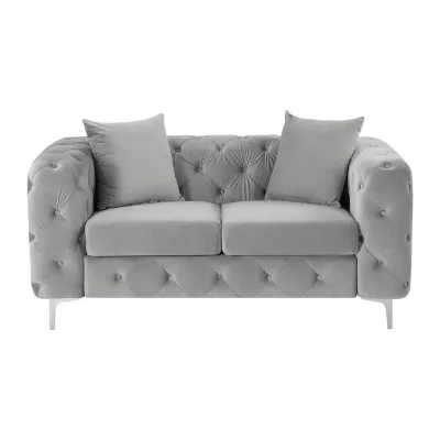 Vente-Unique Sofa Hellgrau 162x76x91 cm