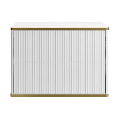 Vente-Unique Waschbeckenunterschrank Weiß 80x54x47 cm