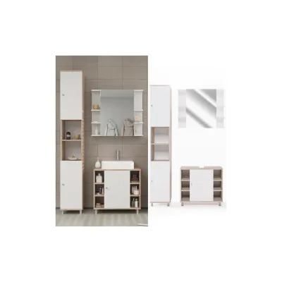 Vicco Badmöbel-Set Sonoma Eiche 60x54x32 cm