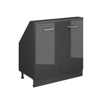 Vicco Dachschrägenschrank Anthrazit, Anthrazit 80x83.8x46 cm