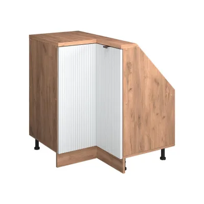 Vicco Dachschrägenschrank Weiß, Eiche 75.6x83.8x46 cm