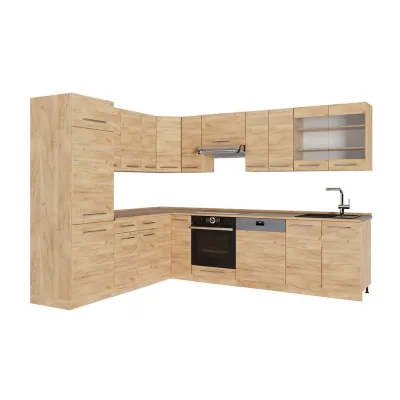 Vicco Eckküche Eiche, Eiche 287x206.8x51.6 cm
